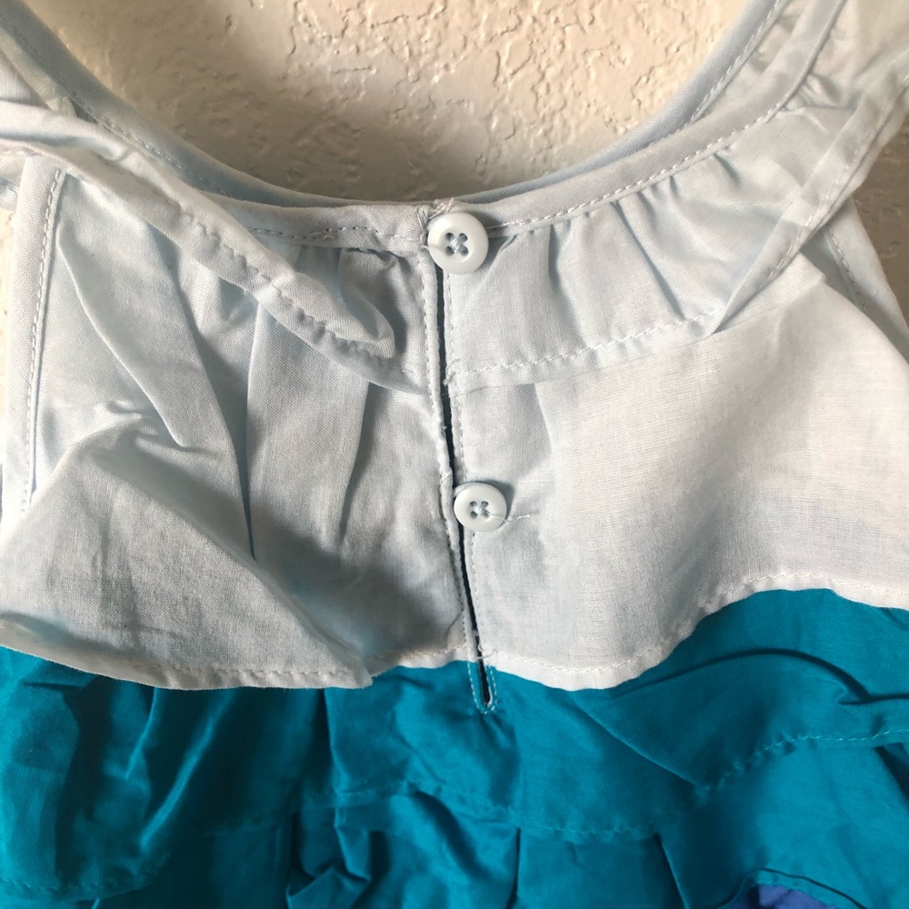 Gymboree Blue Layered Ruffle Dress - Picture 4 of 5